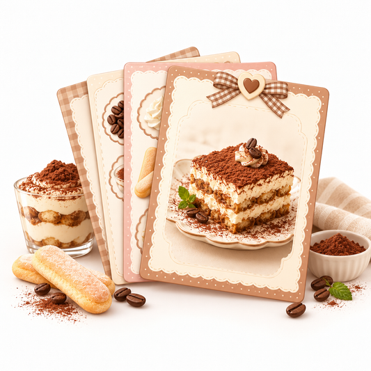 Printable Tiramisu Recipe Cards & Quick Reference Sheets